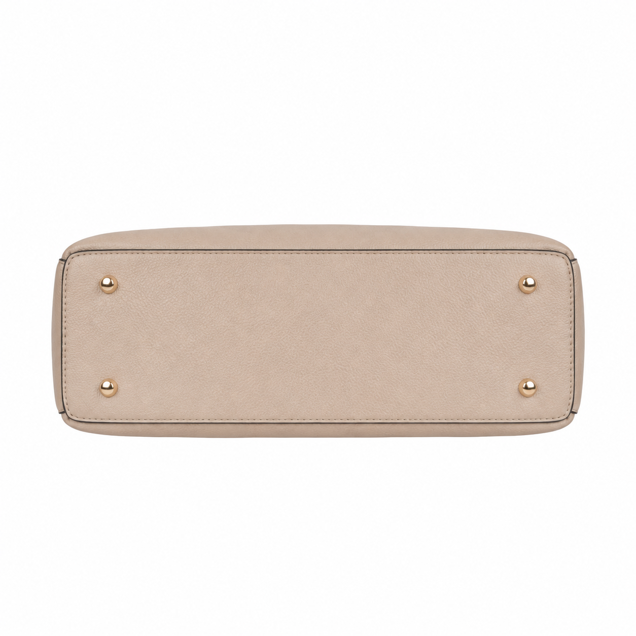 Women's Beige Leather Tote Handbag