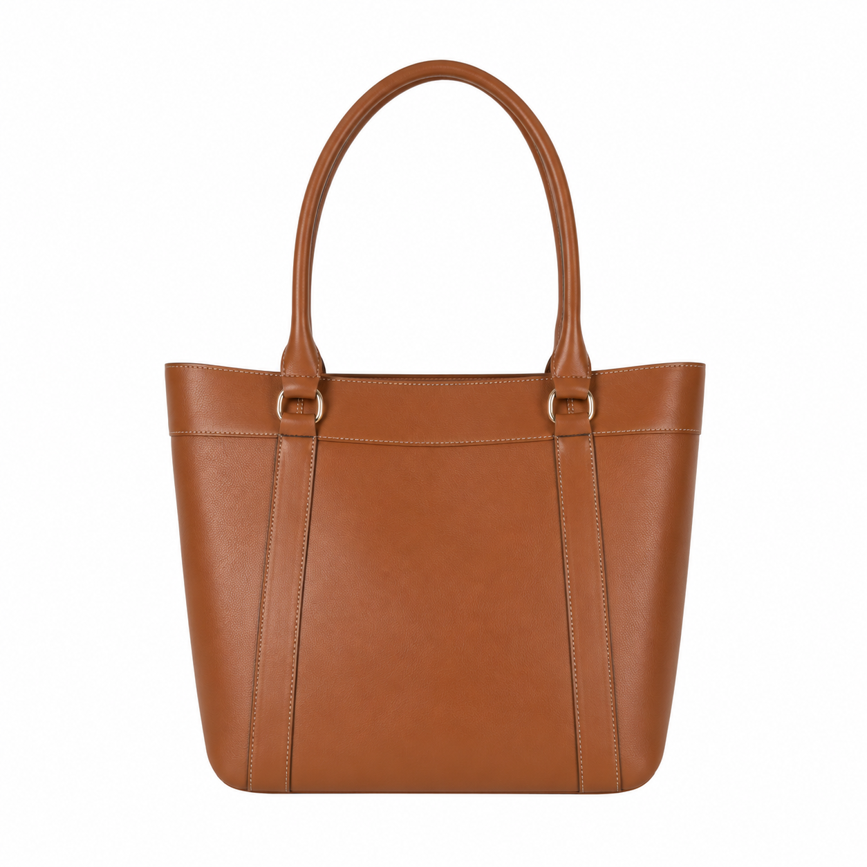 Women's Brown Leather Tote Handbag
