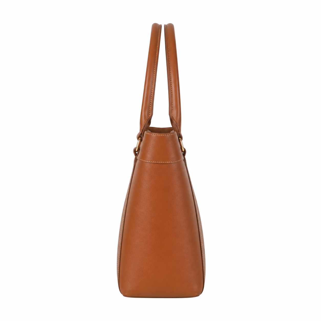 Women's Brown Leather Tote Handbag