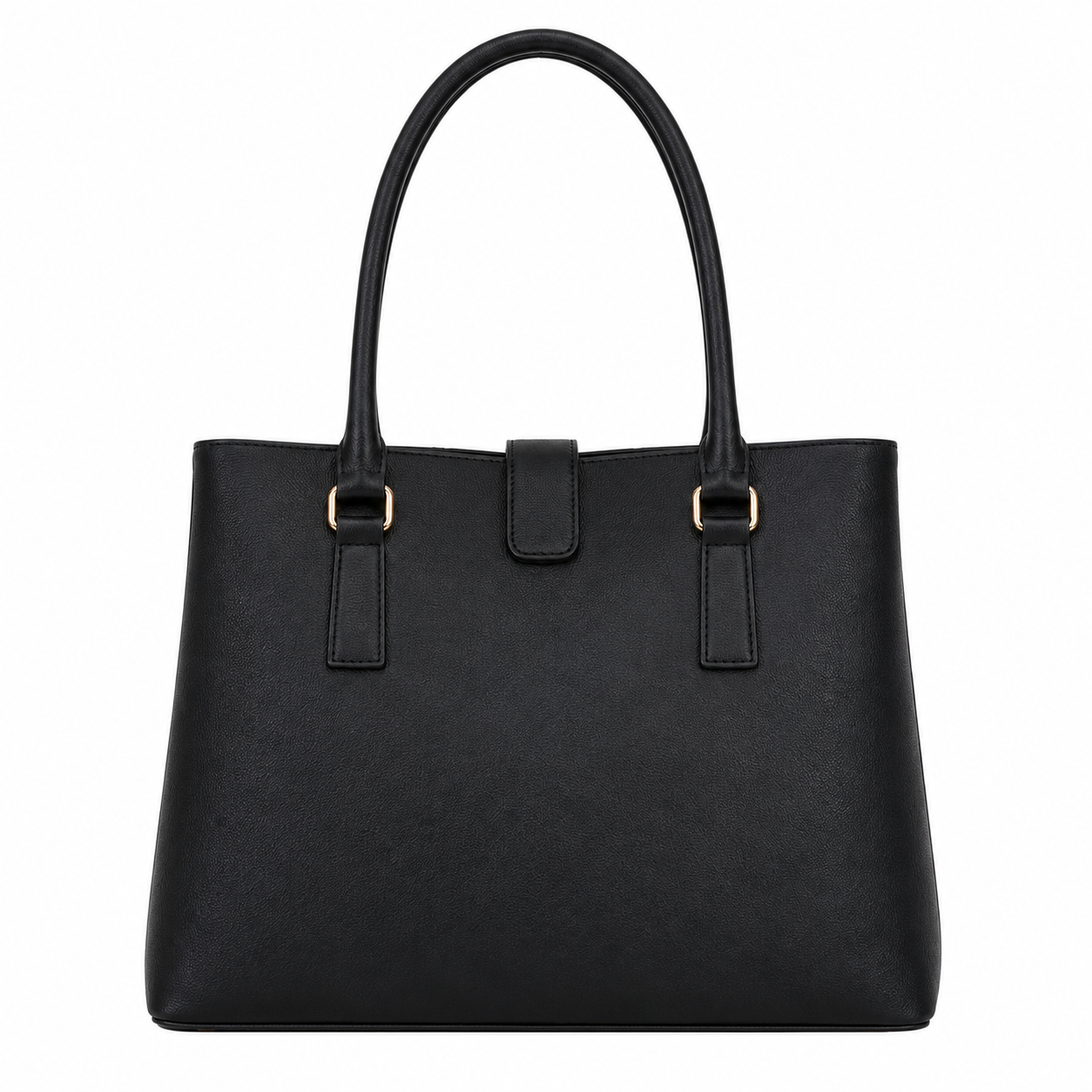 Women's Black Leather Tote Bag