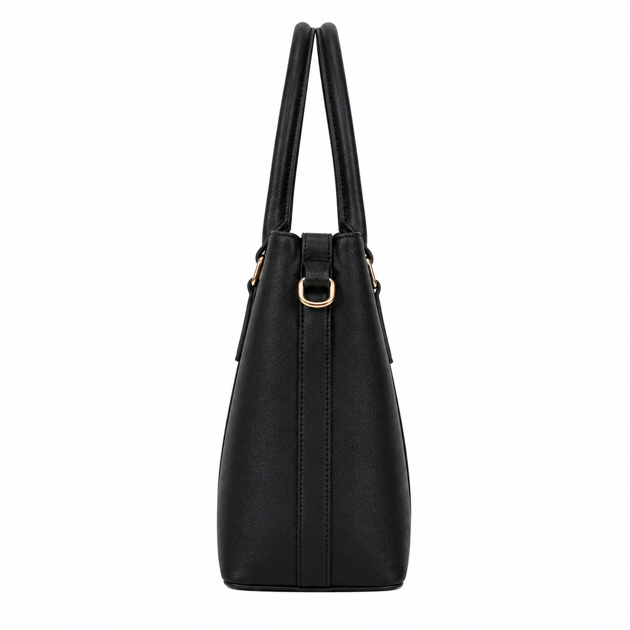Women's Black Leather Tote Bag